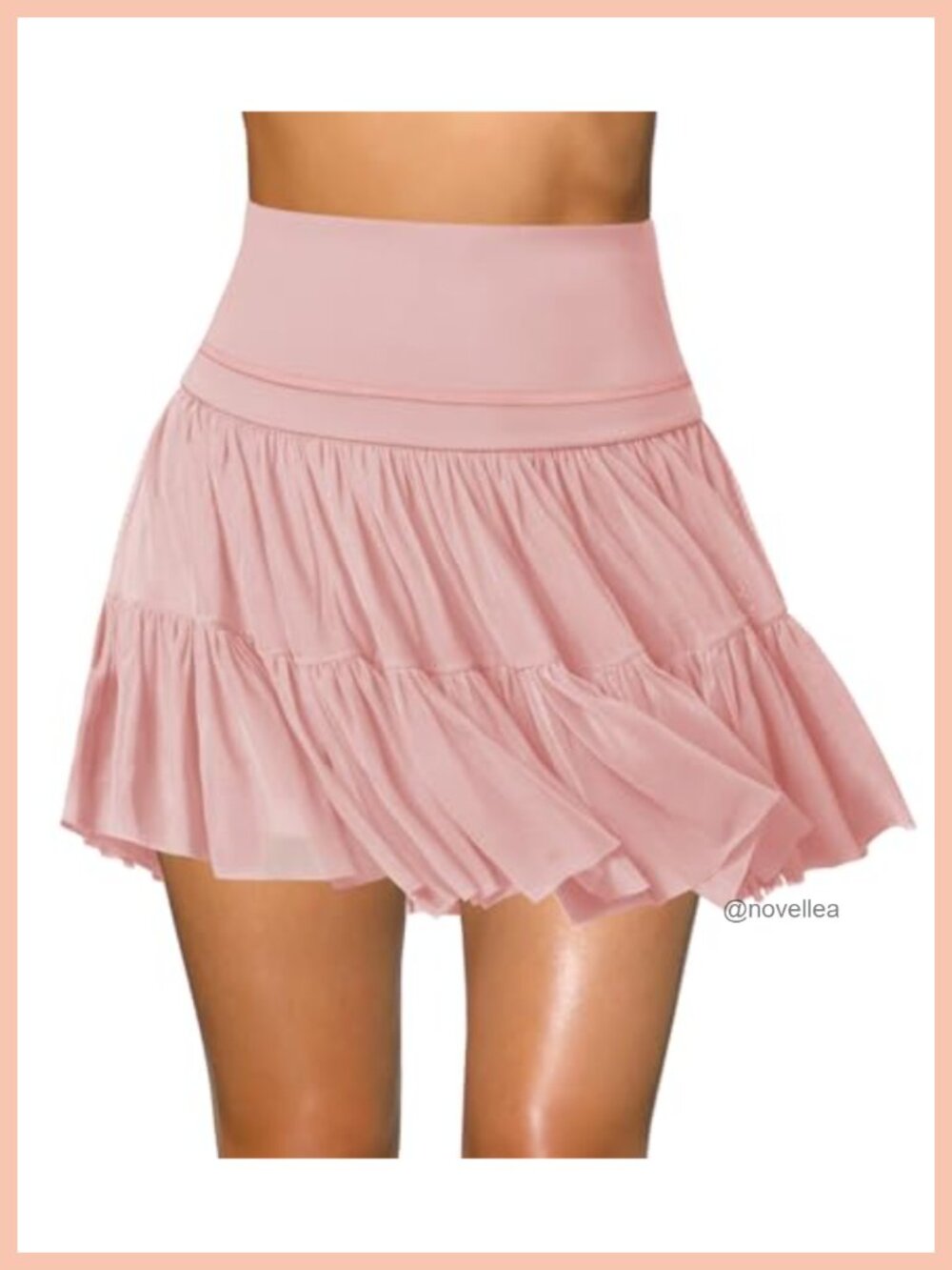 Women's Pleated Mini Skort Flowy Ruffle Tennis Skirt with Shorts